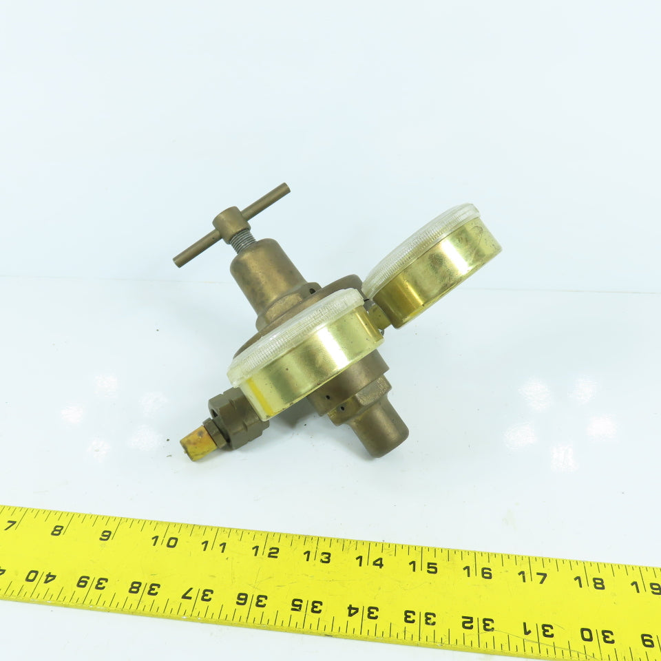 Single Stage Gas Regulator 100 & 4000PSI Gauges