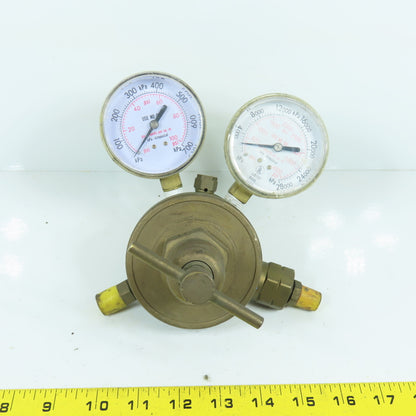 Single Stage Gas Regulator 100 & 4000PSI Gauges