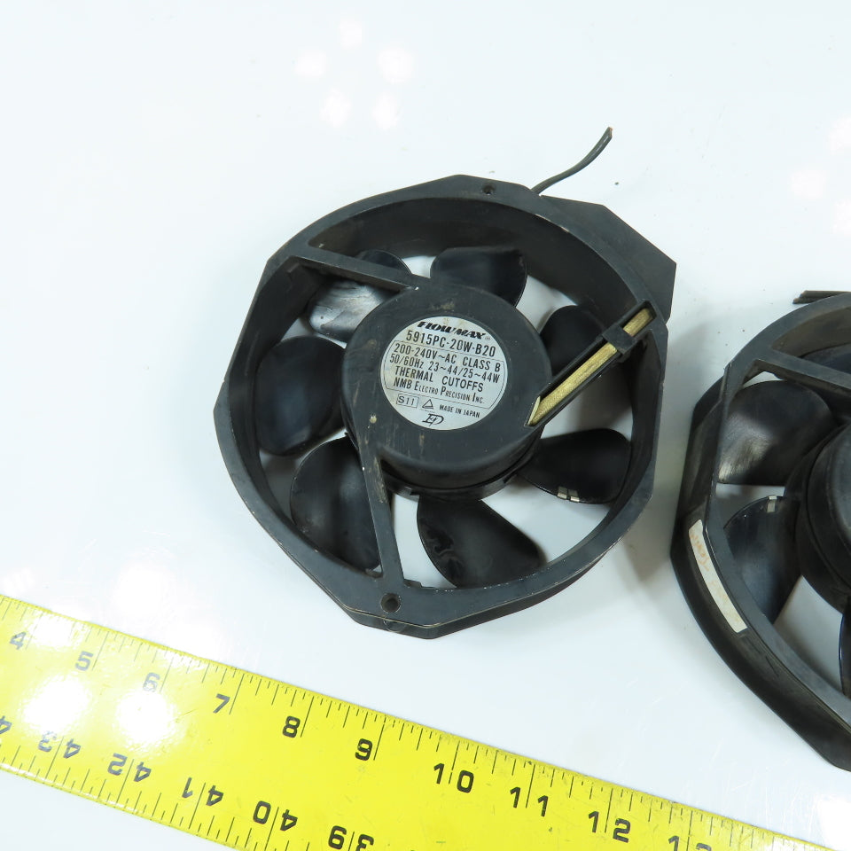 NMB 5915PC-20W-B20 Cooling Fan 200-240 VAC 50/60HZ Lot Of 2