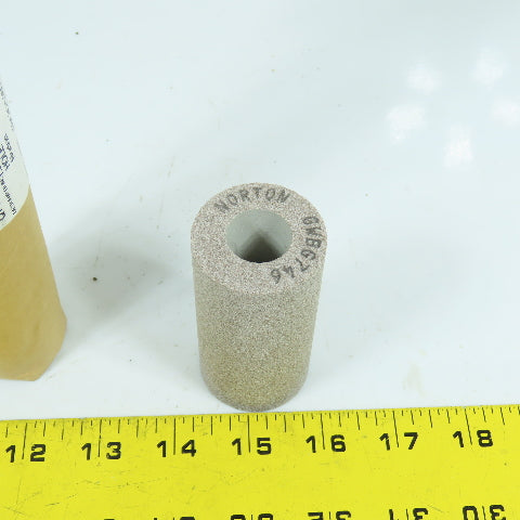 Norton 53A80-L5VBE GWBG746 Alundum Grinding Wheels 1.562" x 3.125" x 3/4" Lot/3