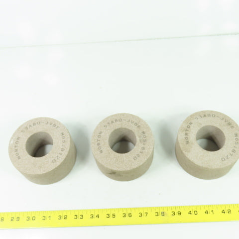 Norton 53A80-JVBE 4"x2" Grinding Wheel 1-3/4" Bore Lot Of 3