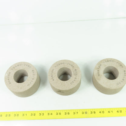 Norton 53A80-JVBE 4"x2" Grinding Wheel 1-3/4" Bore Lot Of 3