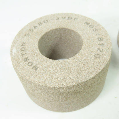 Norton 53A80-JVBE 4"x2" Grinding Wheel 1-3/4" Bore Lot Of 3