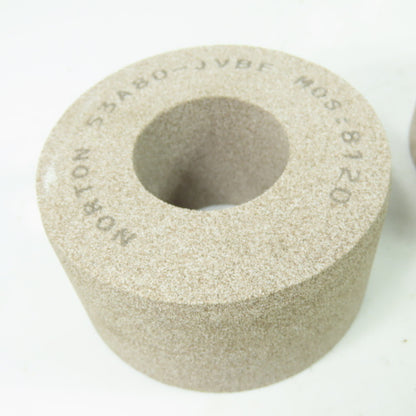 Norton 53A80-JVBE 4"x2" Grinding Wheel 1-3/4" Bore Lot Of 3