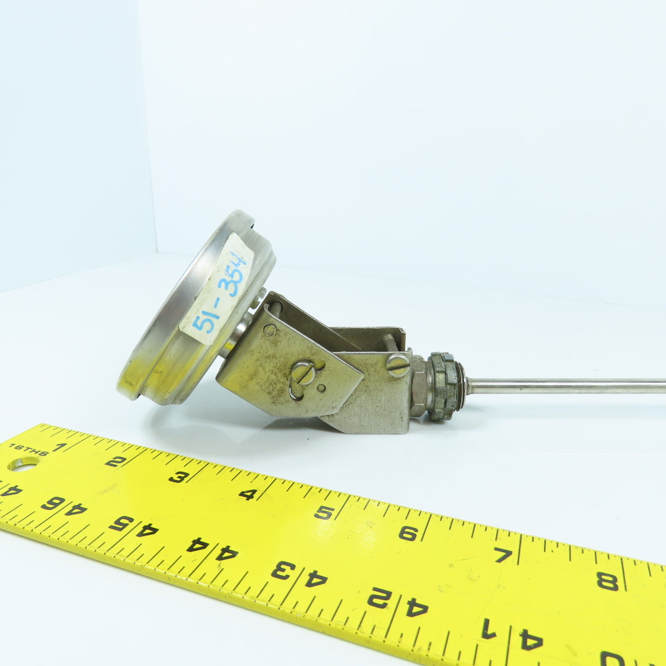 Weiss CR3204D 2-3/4" Temperature Gauge 0 to 200° F W/ 23" Probe