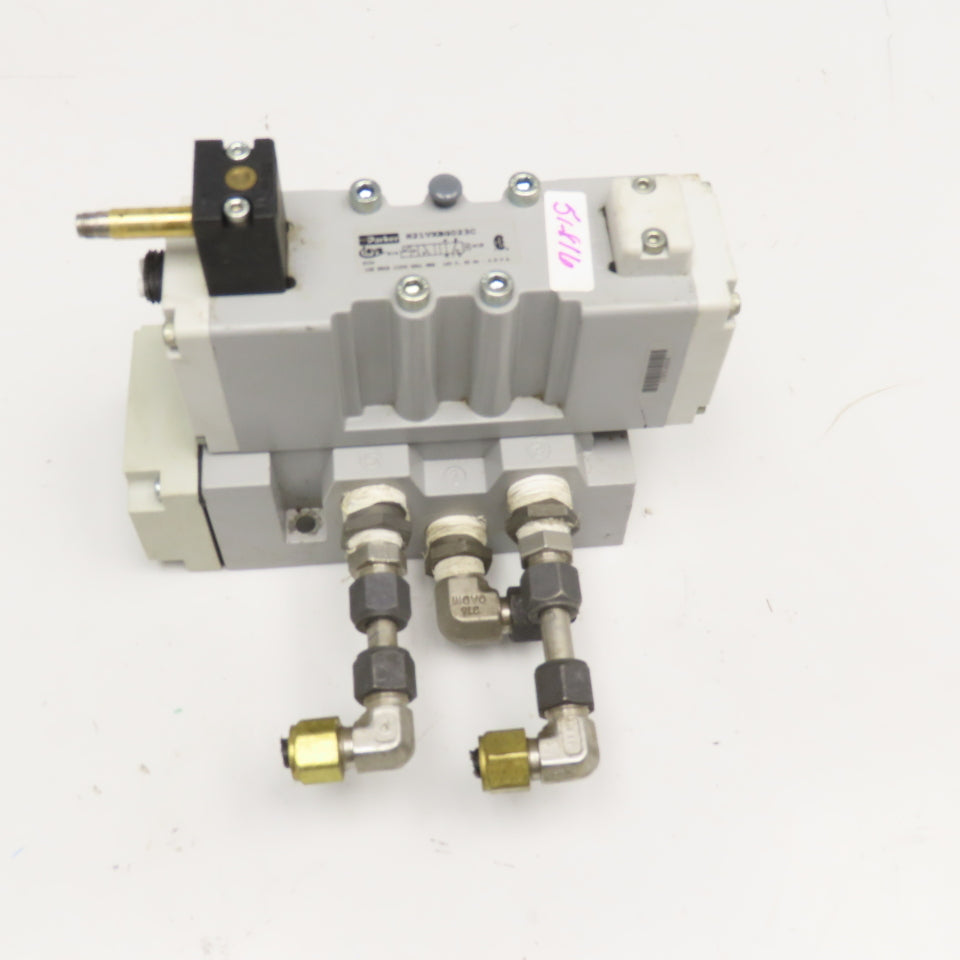 Parker H21VXBG023C 4 Way-2 Position Air Return Directional Valve 120VAC Coil