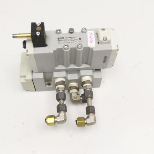 Parker H21VXBG023C 4 Way-2 Position Air Return Directional Valve 120VAC Coil