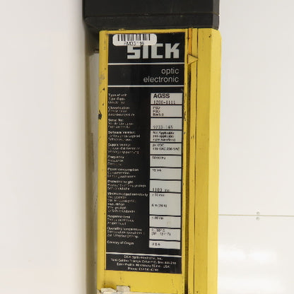 Sick 1200-1111 AGSS Safety Light Curtain Transmitter 1183mm H x 6m Range