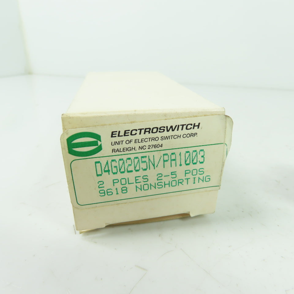Electroswitch D4G0205N/PA1003 Switch 2-Poles 2-Pos 9618 Nonshorting