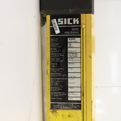 Sick 1200-2121 AGSS Safety Light Curtain Transmitter 1183mm H x 6m Range