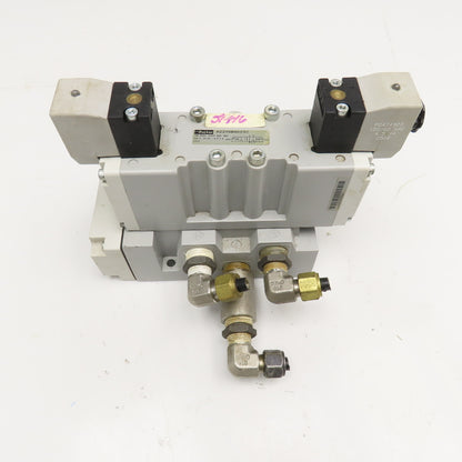 Parker H22VXBG023C 2 Position Double Solenoid Valve 120V Coil 1/2" NPT Manifold
