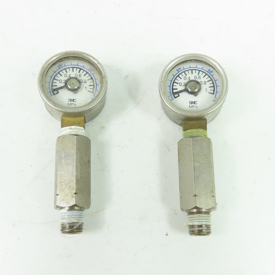 SMC 0-150PSI 0-1MPA Pressure Gage 1/8" NPT Lot Of 2