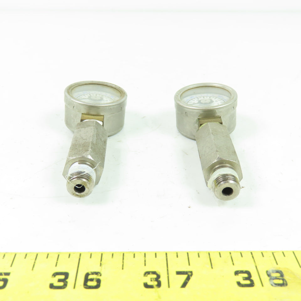 SMC 0-150PSI 0-1MPA Pressure Gage 1/8" NPT Lot Of 2