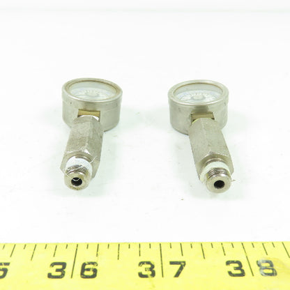SMC 0-150PSI 0-1MPA Pressure Gage 1/8" NPT Lot Of 2