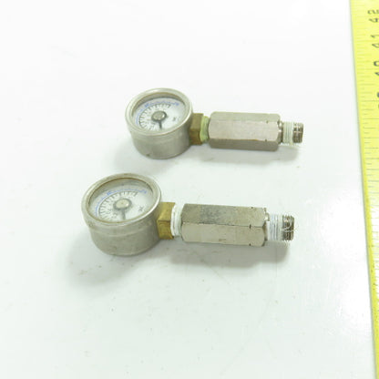 SMC 0-150PSI 0-1MPA Pressure Gage 1/8" NPT Lot Of 2