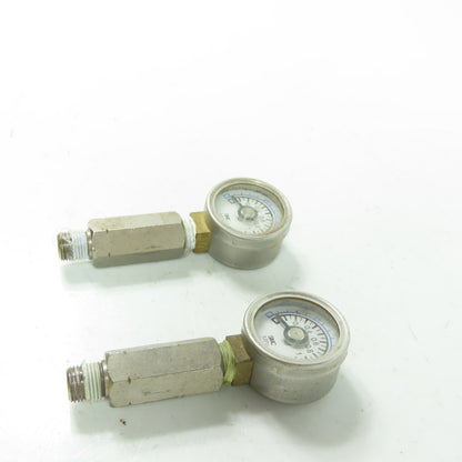 SMC 0-150PSI 0-1MPA Pressure Gage 1/8" NPT Lot Of 2
