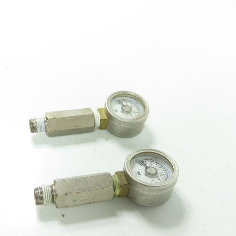 SMC 0-150PSI 0-1MPA Pressure Gage 1/8" NPT Lot Of 2