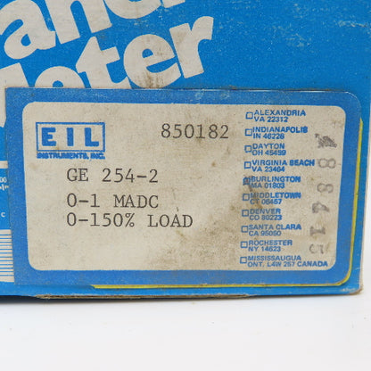 General Electric 841761 GE 254-2 Percent Motor Load Current Panel Meter 0-150%