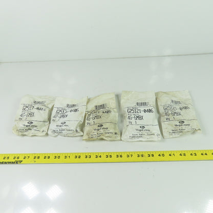 MegaCrimp G25121 Hydraulic Coupling Hose Fitting 4G-6MBX Lot Of 5