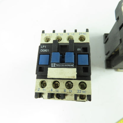 Telemecanique LP1 D0901 7.5Hp 600V 25A Contactor 24V Coil Lot Of 2
