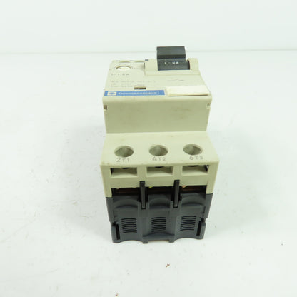 Telemecanique GV2-RT06 3 Pole Manual Motor Starter 600V 1Hp 1-1.6A Trip