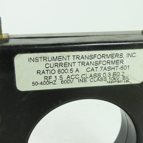 Instrumental Transformers 7ASHT-601 Current Transformer Ratio 600:5 A 600V