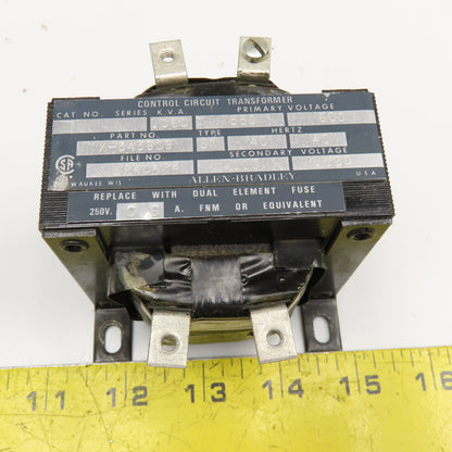 Allen Bradley 550/600V Pri. .060kVa 110/120V Sec. 40Hz Control Transformer