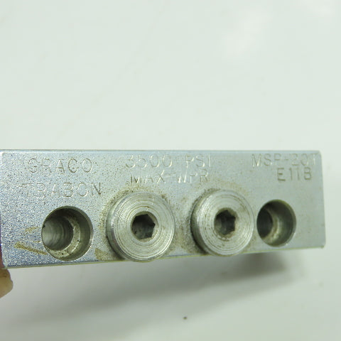 Graco Trabon MSP-20T Divider Modular Valve 3500 PSI Lot Of 2