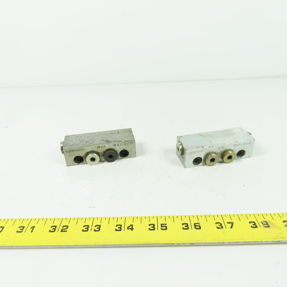 Trabon Lubriquip MSP-30S Divider Modular Valve Lot Of 2
