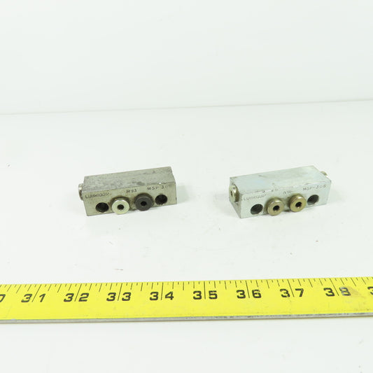 Trabon Lubriquip MSP-30S Divider Modular Valve Lot Of 2