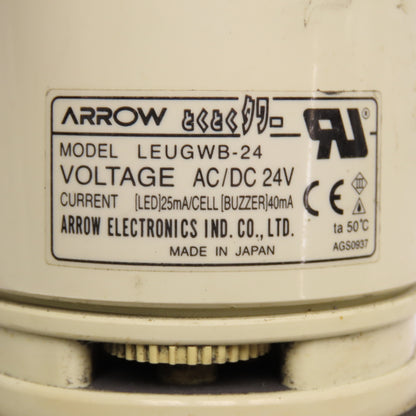 Arrow LEUGWB-24 Red LED Alert Beacon Light W/ Buzzer 24V AC/DC