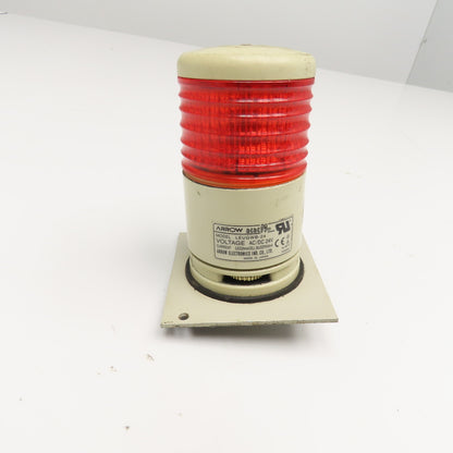 Arrow LEUGWB-24 Red LED Alert Beacon Light W/ Buzzer 24V AC/DC