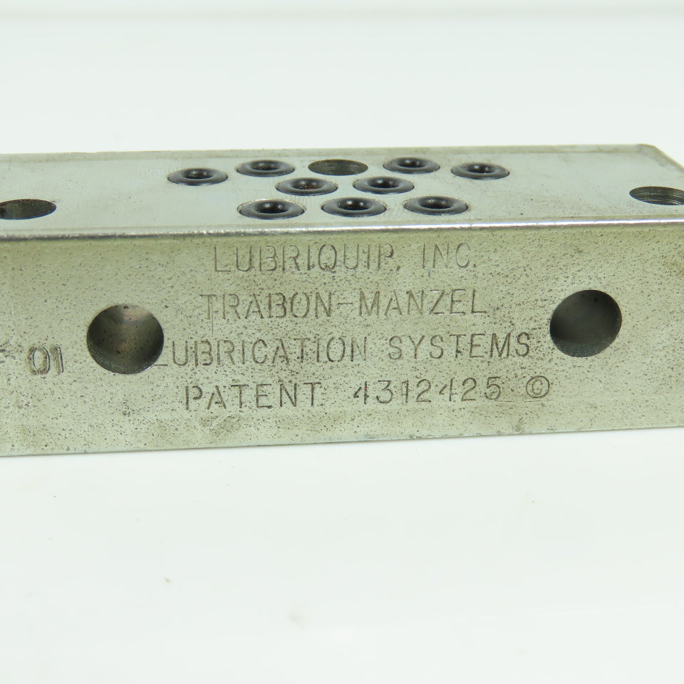 Lubriquip Trabon-Manzel Divider Modular Valve 3"x 1-1/8"x 57/64" Lot Of 4