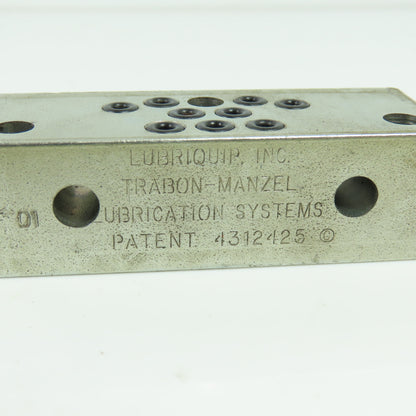 Lubriquip Trabon-Manzel Divider Modular Valve 3"x 1-1/8"x 57/64" Lot Of 4