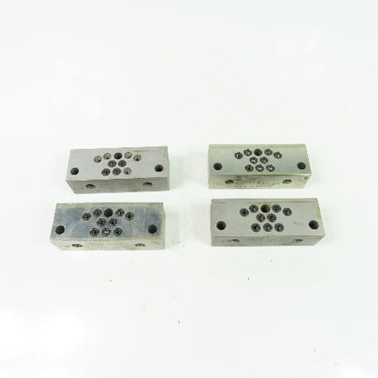 Lubriquip Trabon-Manzel Divider Modular Valve 3"x 1-1/8"x 57/64" Lot Of 4