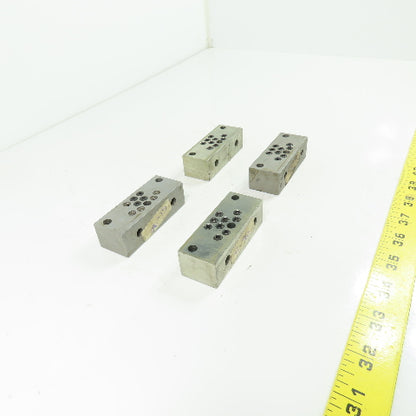 Lubriquip Trabon-Manzel Divider Modular Valve 3"x 1-1/8"x 57/64" Lot Of 4