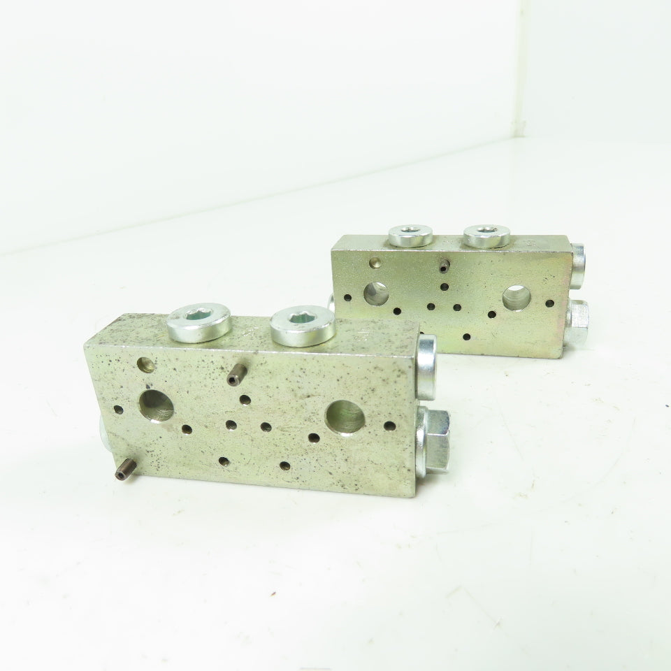 VGP Lubrication Distribution Block 2.8"x 1.3"x 0.7" Lot Of 2