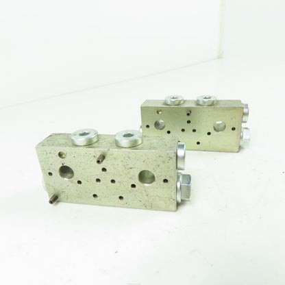 VGP Lubrication Distribution Block 2.8"x 1.3"x 0.7" Lot Of 2