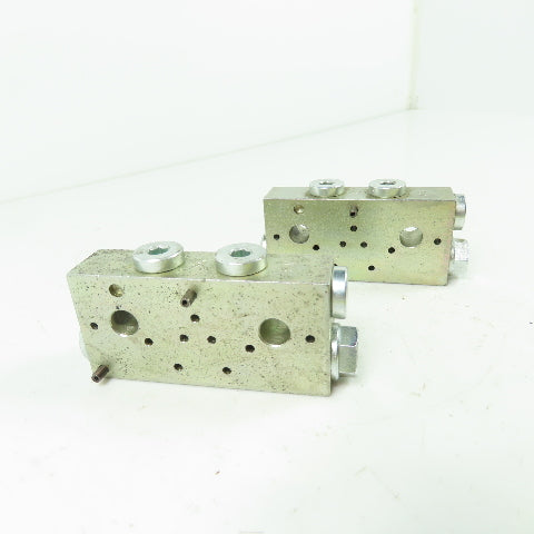 VGP Lubrication Distribution Block 2.8"x 1.3"x 0.7" Lot Of 2