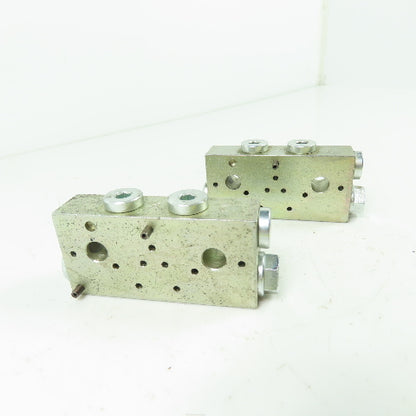 VGP Lubrication Distribution Block 2.8"x 1.3"x 0.7" Lot Of 2