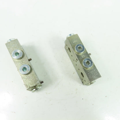 VGP Lubrication Distribution Block 2.8"x 1.3"x 0.7" Lot Of 2