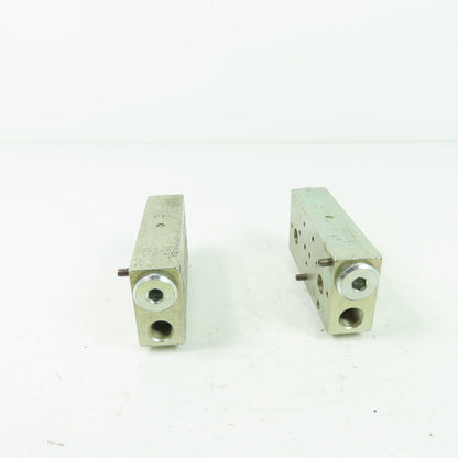 VGP Lubrication Distribution Block 2.8"x 1.3"x 0.7" Lot Of 2