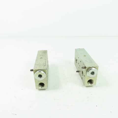 VGP Lubrication Distribution Block 2.8"x 1.3"x 0.7" Lot Of 2