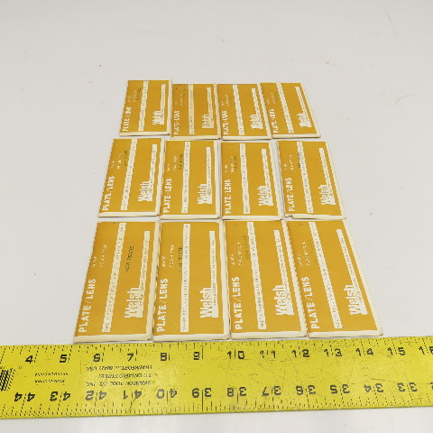 Welsh 2" x 4-1/4" Green Shade 4 Weld Plate Shield Glass Heat Treated Lot Of 12