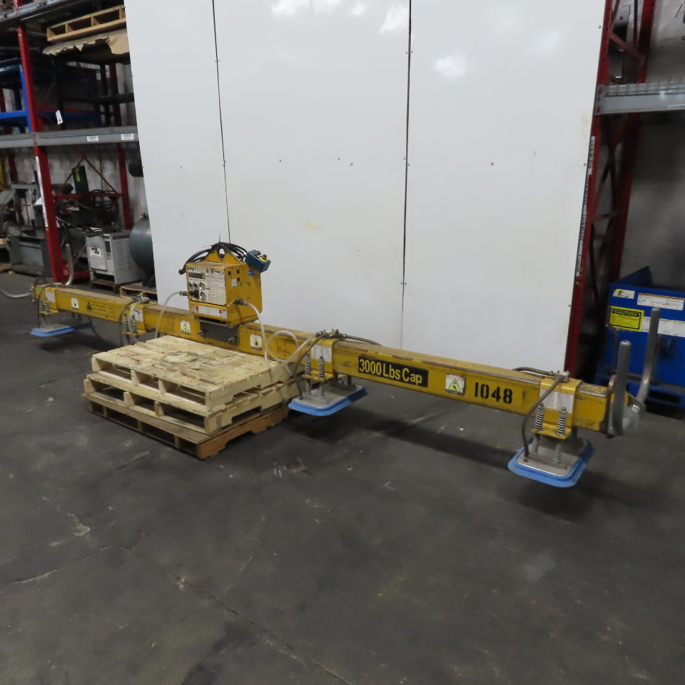 Anver Air Powered Vacuum Lifter Spreader 4400 LB Capacity 20' L x 6' W 115V 1PH