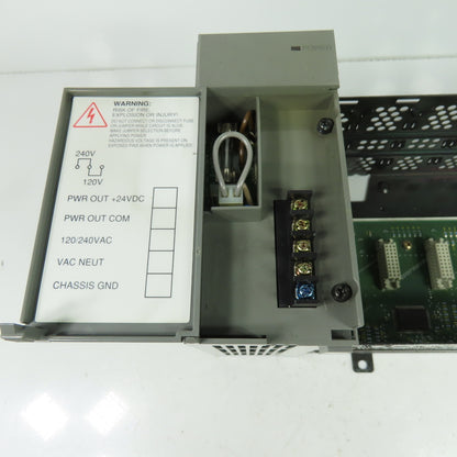 Allen Bradley 1746-A7 Ser B SLC500 7-Slot Chassis Rack W/1746-P1 Power Supply