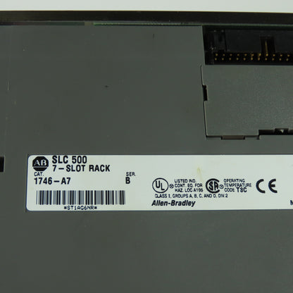 Allen Bradley 1746-A7 Ser B SLC500 7-Slot Chassis Rack W/1746-P1 Power Supply