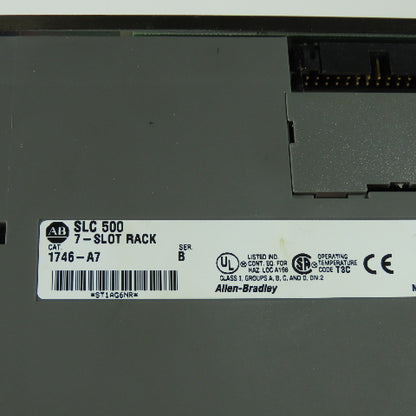Allen Bradley 1746-A7 Ser B SLC500 7-Slot Chassis Rack W/1746-P1 Power Supply