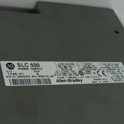 Allen Bradley 1746-A7 Ser B SLC500 7-Slot Chassis Rack W/1746-P1 Power Supply