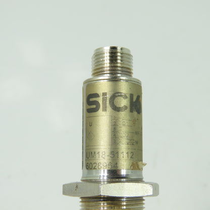 Sick UM18-51112 Ultrasonic Sensor 10-30VDC 500mA